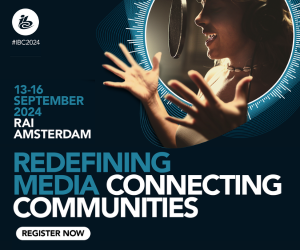illustration of media streaming icons representing crm.com announcement for ibc 2024