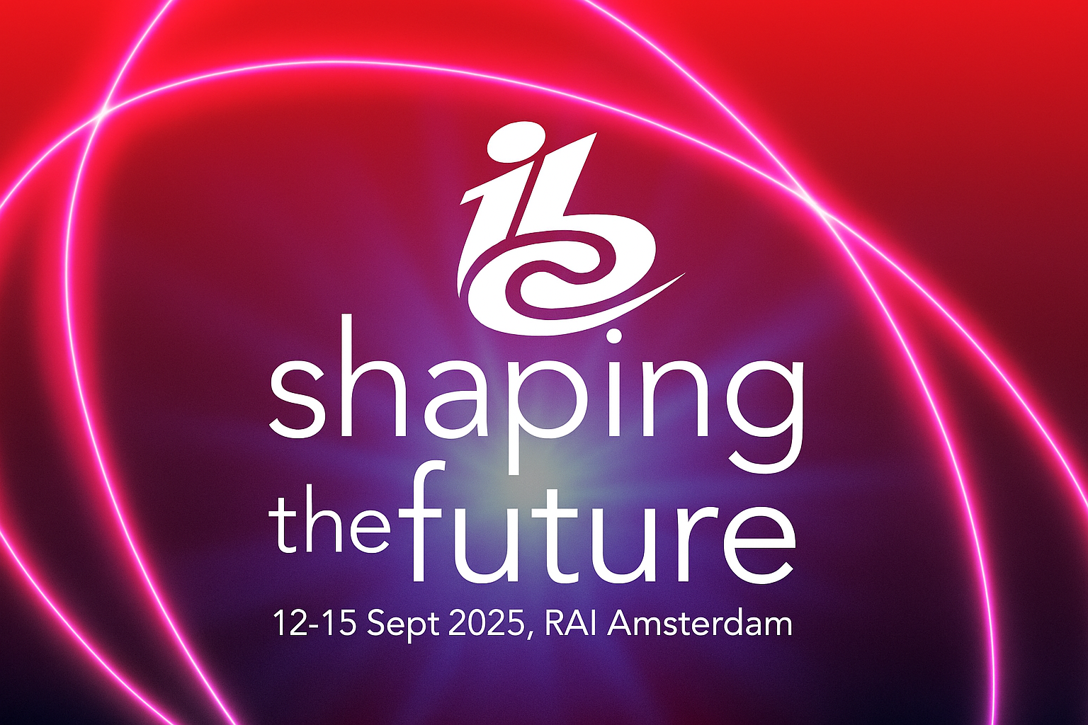 ibc 2025 event promotional graphic inviting attendees to visit crm.com booth